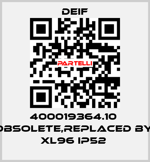 400019364.10  obsolete,replaced by  XL96 IP52  Deif