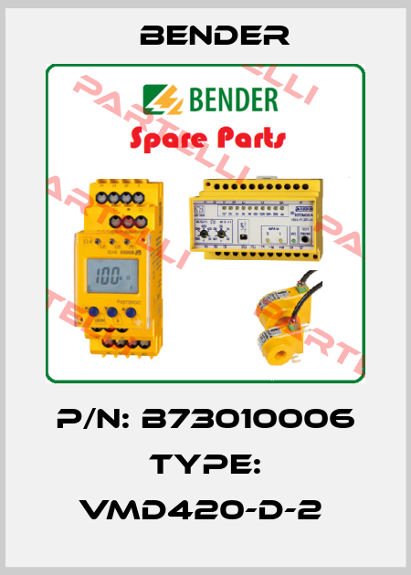 P/N: B73010006 Type: VMD420-D-2  Bender