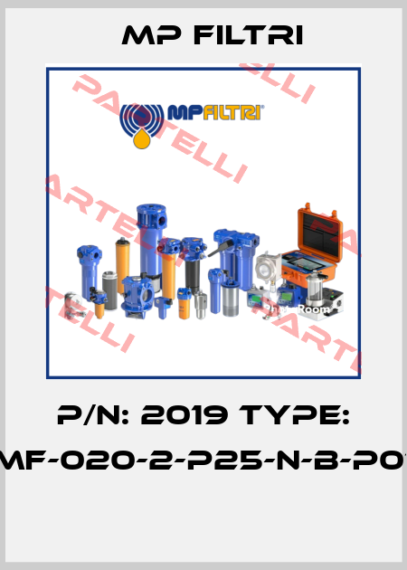 P/N: 2019 Type: MF-020-2-P25-N-B-P01  MP Filtri