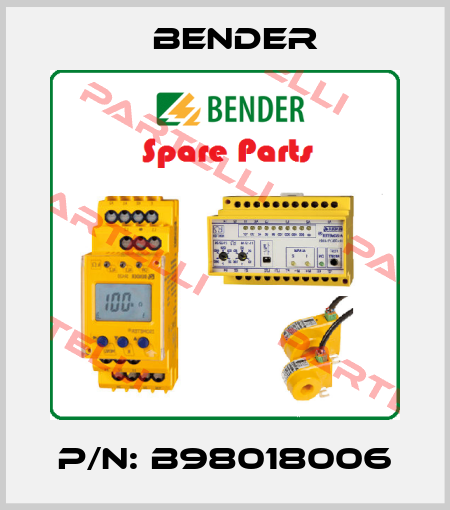 P/N: B98018006 Bender