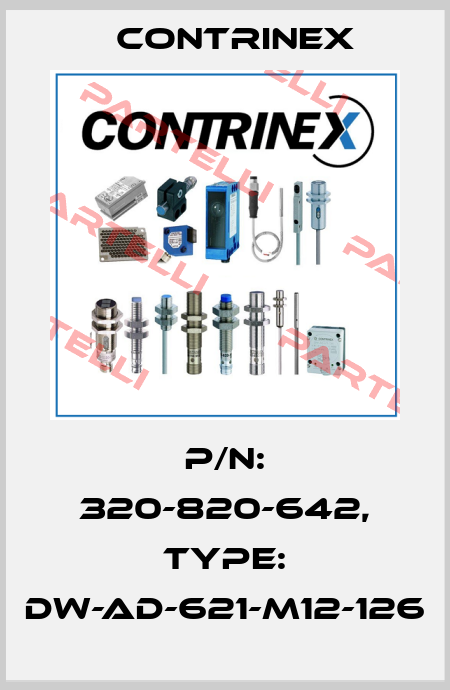p/n: 320-820-642, Type: DW-AD-621-M12-126 Contrinex