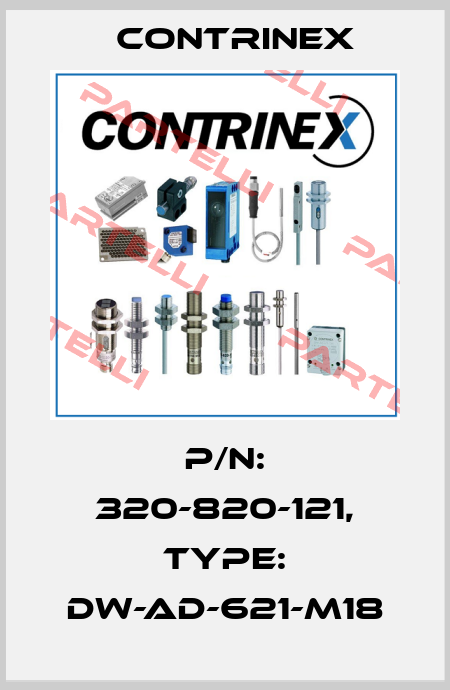 p/n: 320-820-121, Type: DW-AD-621-M18 Contrinex