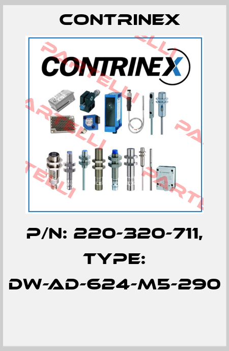 P/N: 220-320-711, Type: DW-AD-624-M5-290  Contrinex