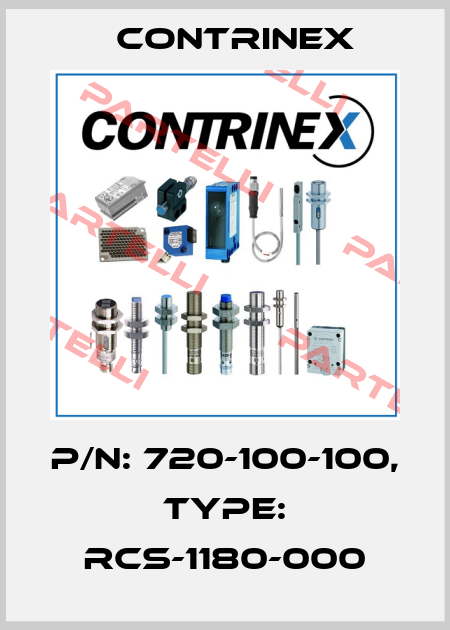 p/n: 720-100-100, Type: RCS-1180-000 Contrinex
