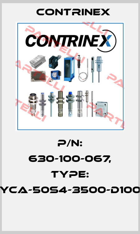 P/N: 630-100-067, Type: YCA-50S4-3500-D100  Contrinex