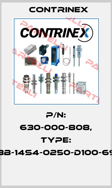 P/N: 630-000-808, Type: YBB-14S4-0250-D100-69K  Contrinex