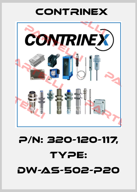 p/n: 320-120-117, Type: DW-AS-502-P20 Contrinex