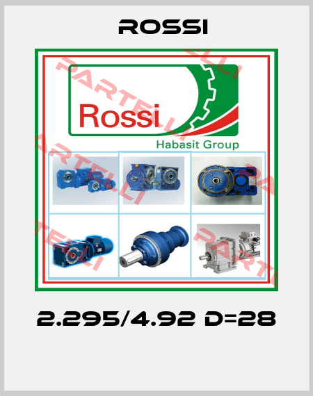 2.295/4.92 D=28  Rossi