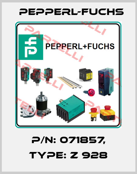 p/n: 071857, Type: Z 928 Pepperl-Fuchs