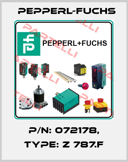p/n: 072178, Type: Z 787.F Pepperl-Fuchs