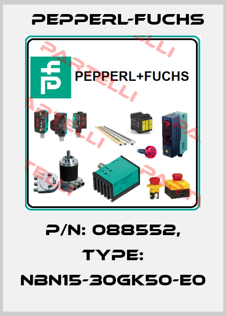 p/n: 088552, Type: NBN15-30GK50-E0 Pepperl-Fuchs