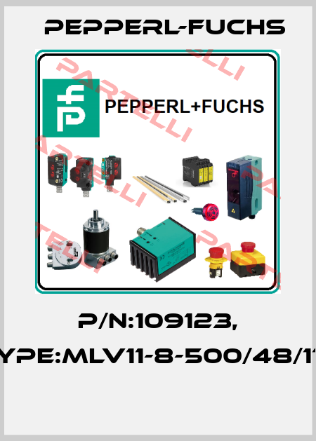 P/N:109123, Type:MLV11-8-500/48/112  Pepperl-Fuchs