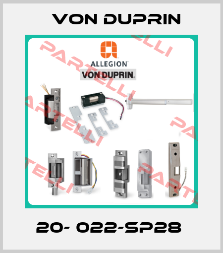 20- 022-SP28  Von Duprin