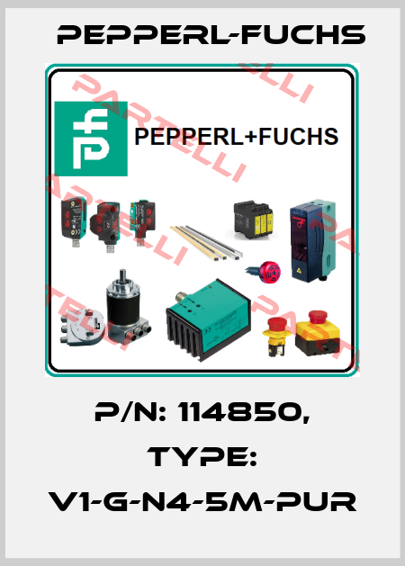p/n: 114850, Type: V1-G-N4-5M-PUR Pepperl-Fuchs