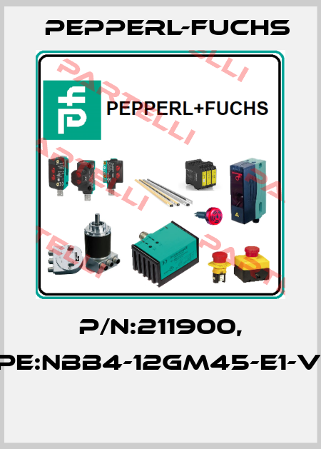 P/N:211900, Type:NBB4-12GM45-E1-V1-M  Pepperl-Fuchs