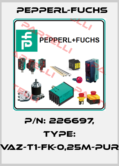 p/n: 226697, Type: VAZ-T1-FK-0,25M-PUR Pepperl-Fuchs