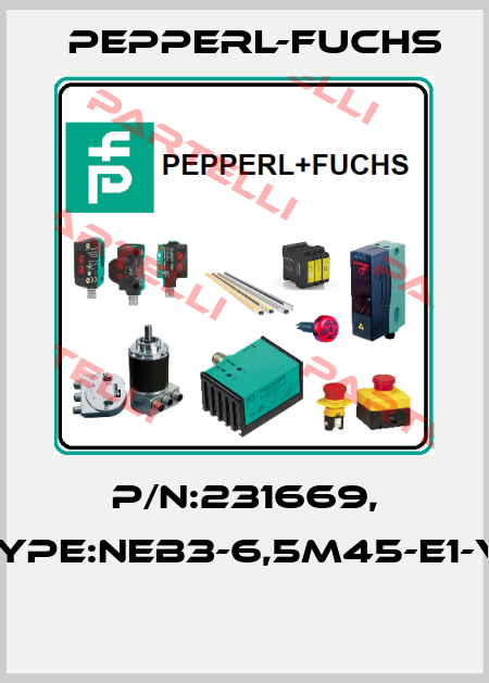 P/N:231669, Type:NEB3-6,5M45-E1-V1  Pepperl-Fuchs