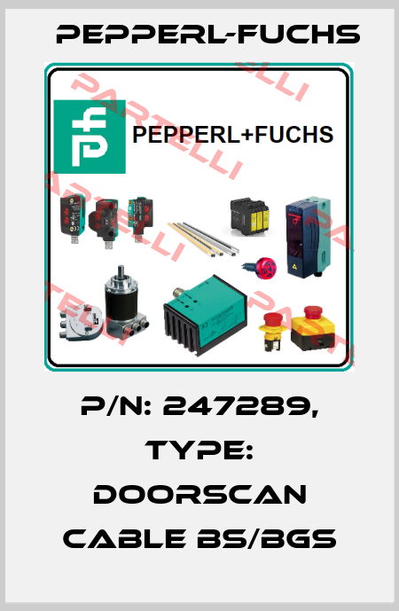 p/n: 247289, Type: DoorScan Cable BS/BGS Pepperl-Fuchs