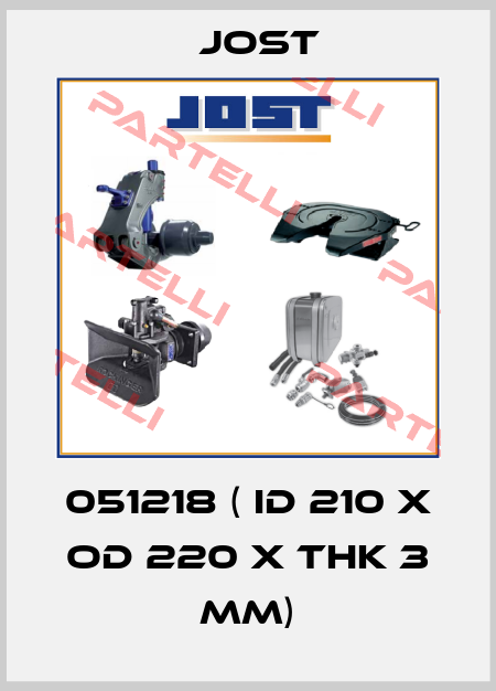 051218 ( ID 210 X OD 220 X THK 3 MM) Jost