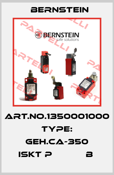 Art.No.1350001000 Type: GEH.CA-350 ISKT P            B  Bernstein