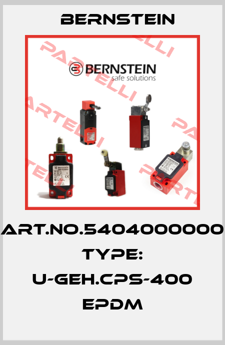 Art.No.5404000000 Type: U-GEH.CPS-400 EPDM Bernstein