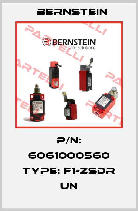 P/N: 6061000560 Type: F1-ZSDR UN Bernstein