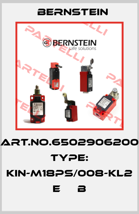 Art.No.6502906200 Type: KIN-M18PS/008-KL2      E     B Bernstein