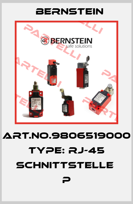 Art.No.9806519000 Type: RJ-45 SCHNITTSTELLE          P Bernstein