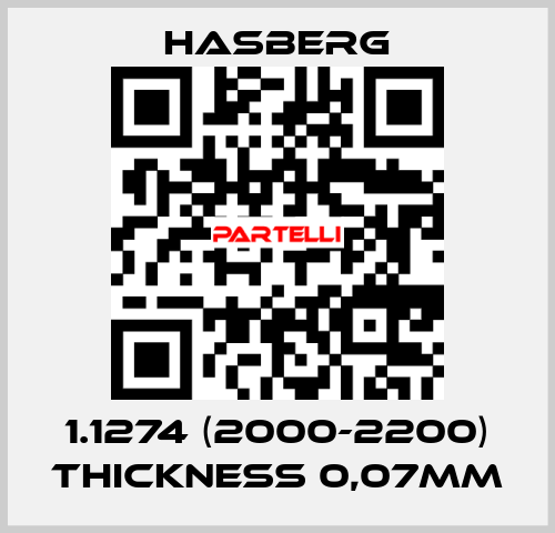 1.1274 (2000-2200) thickness 0,07mm Hasberg