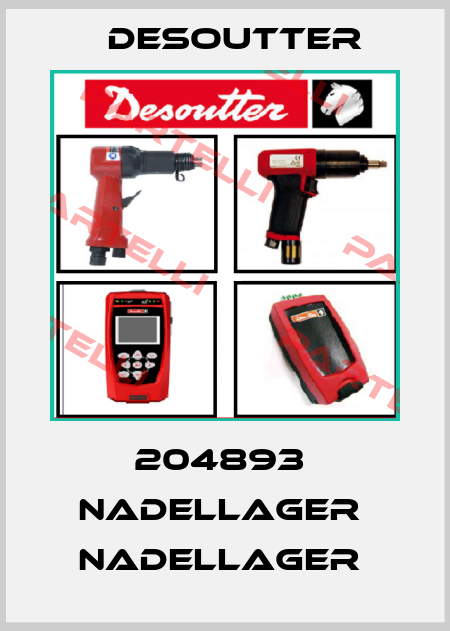 204893  NADELLAGER  NADELLAGER  Desoutter
