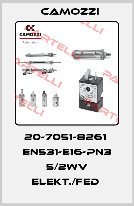 20-7051-8261  EN531-E16-PN3 5/2WV ELEKT./FED  Camozzi