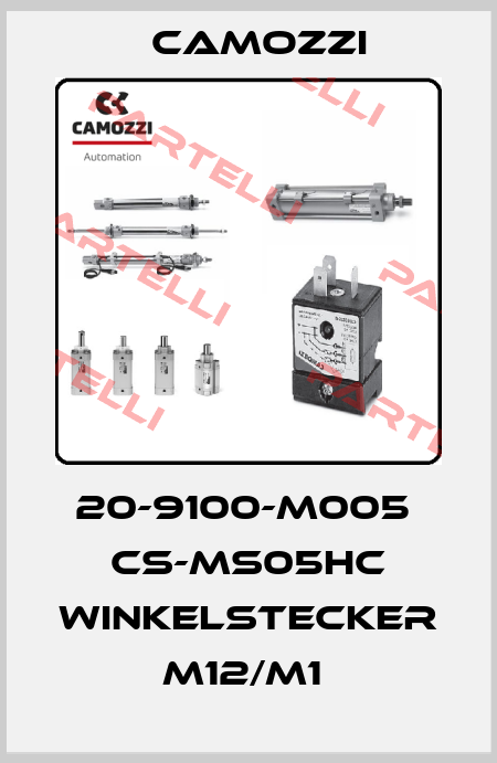 20-9100-M005  CS-MS05HC WINKELSTECKER M12/M1  Camozzi