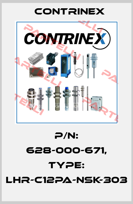p/n: 628-000-671, Type: LHR-C12PA-NSK-303 Contrinex