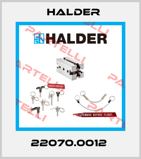 22070.0012  Halder