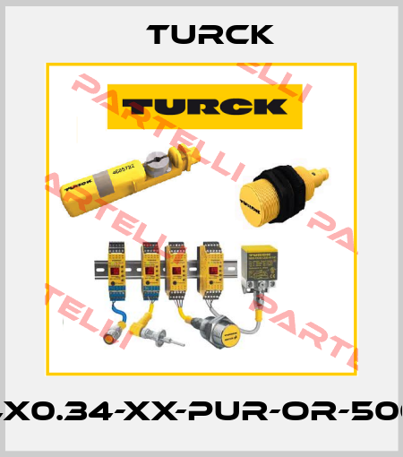 CABLE4X0.34-XX-PUR-OR-500M/TXO Turck