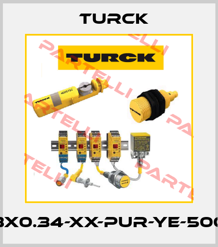 CABLE3X0.34-XX-PUR-YE-500M/TXY Turck