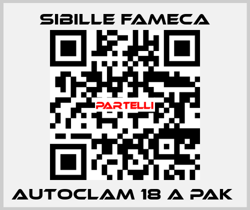 Autoclam 18 A PAK  Sibille Fameca