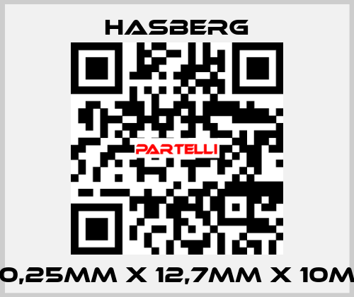 0,25MM X 12,7MM X 10M Hasberg