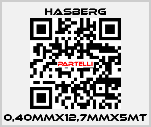 0,40MMX12,7MMX5MT Hasberg