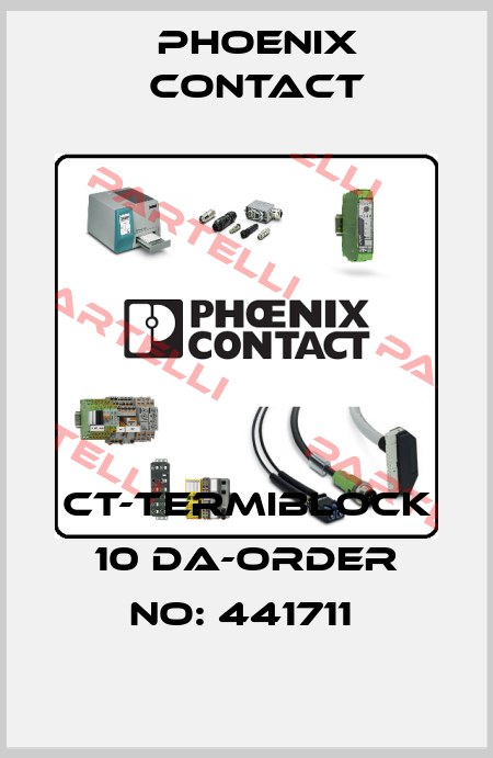 CT-TERMIBLOCK 10 DA-ORDER NO: 441711  Phoenix Contact