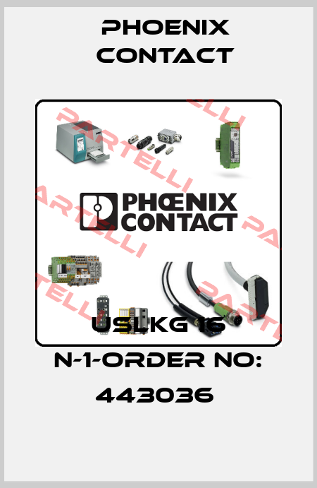 USLKG 16 N-1-ORDER NO: 443036  Phoenix Contact