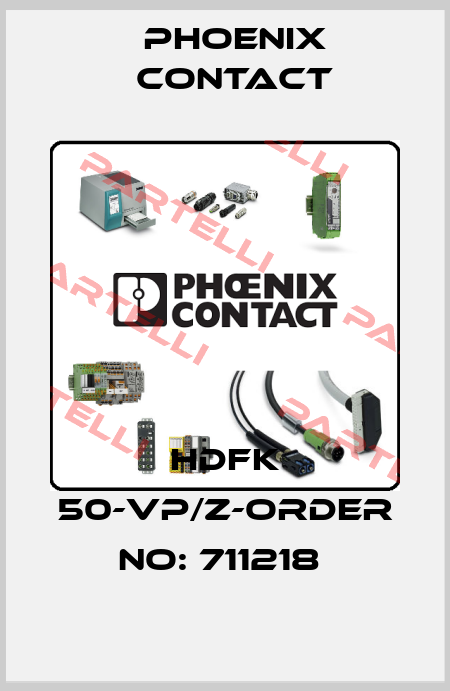 HDFK 50-VP/Z-ORDER NO: 711218  Phoenix Contact