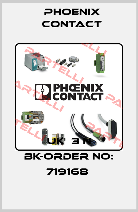 UK  3 N BK-ORDER NO: 719168  Phoenix Contact