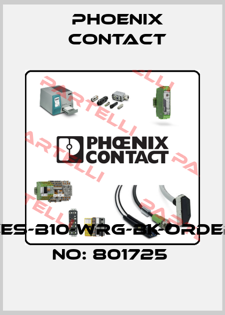 CES-B10-WRG-BK-ORDER NO: 801725  Phoenix Contact