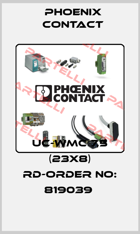UC-WMC 7,5 (23X8) RD-ORDER NO: 819039  Phoenix Contact