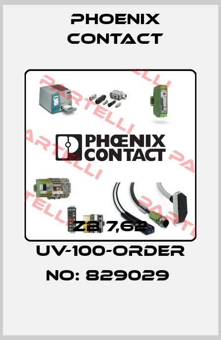 ZB 7,62 UV-100-ORDER NO: 829029  Phoenix Contact