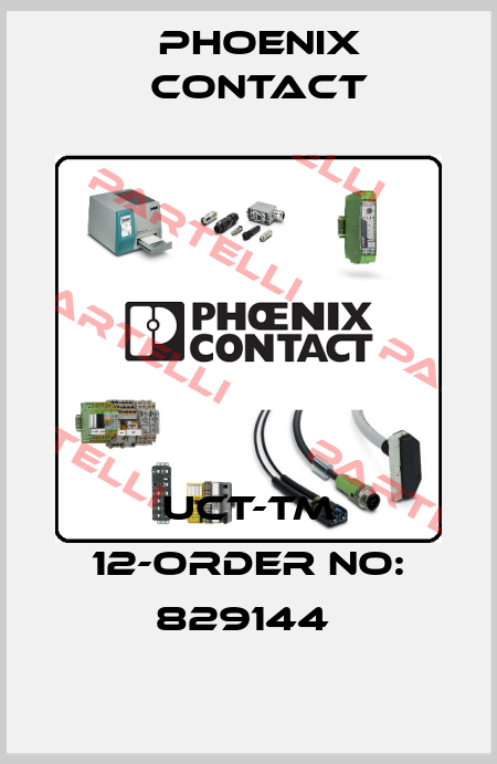 UCT-TM 12-ORDER NO: 829144  Phoenix Contact