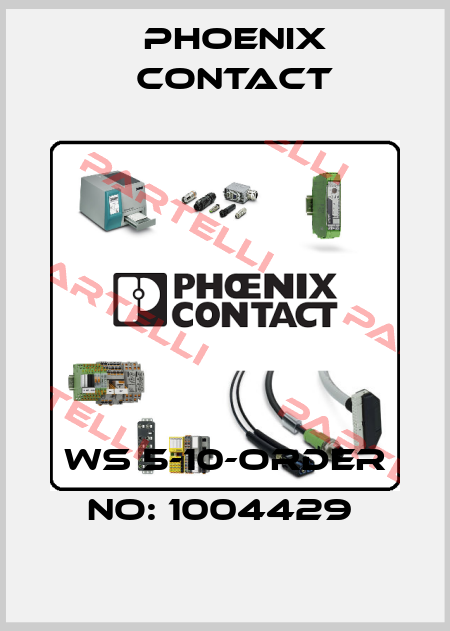 WS 5-10-ORDER NO: 1004429  Phoenix Contact