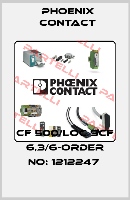 CF 500/LOC SCF 6,3/6-ORDER NO: 1212247  Phoenix Contact