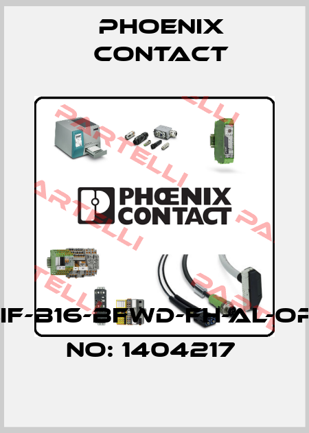 HC-CIF-B16-BFWD-FH-AL-ORDER NO: 1404217  Phoenix Contact